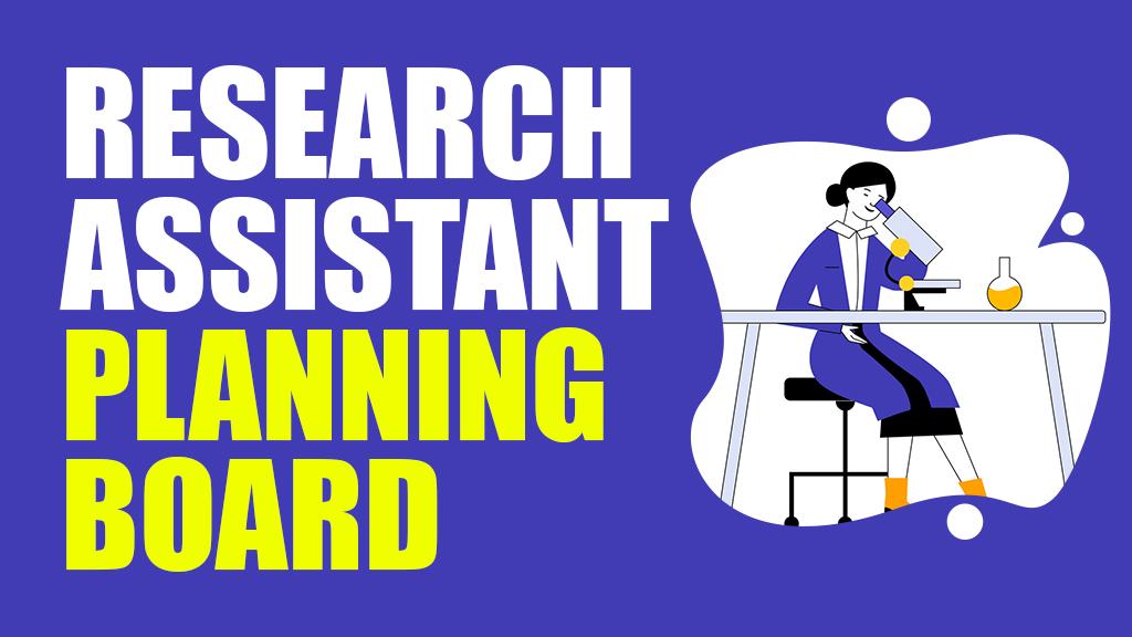 Research assistant Planning Board