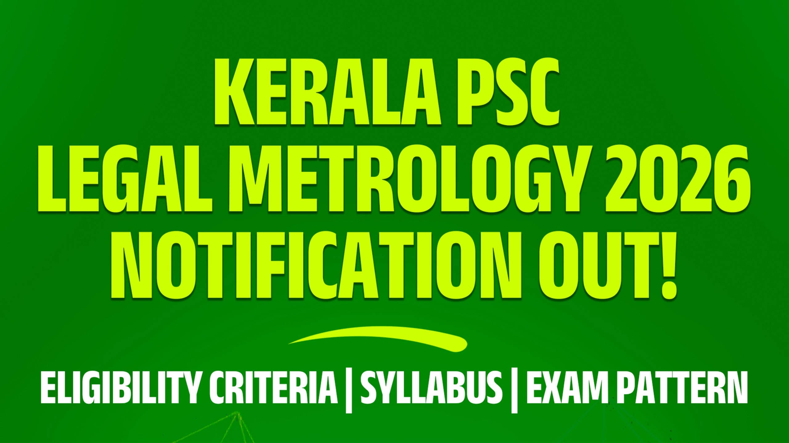 Kerala PSC Legal Metrology Notification 2026 Out: Eligibility, Syllabus & Exam Pattern